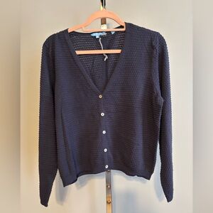 Draper James rsvp navy blue lightweight cardigan size XL New